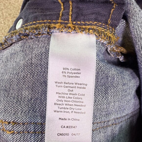 Talbots Petites Flawless Womens Crop Jeans Sz 8P Blue Mid Rise 30x23 E634 - Picture 6 of 13